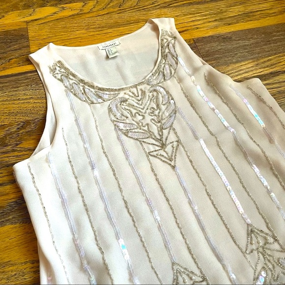 NWOT Beaded Sparkly Sequined Camisole Top - Picture 3 of 6